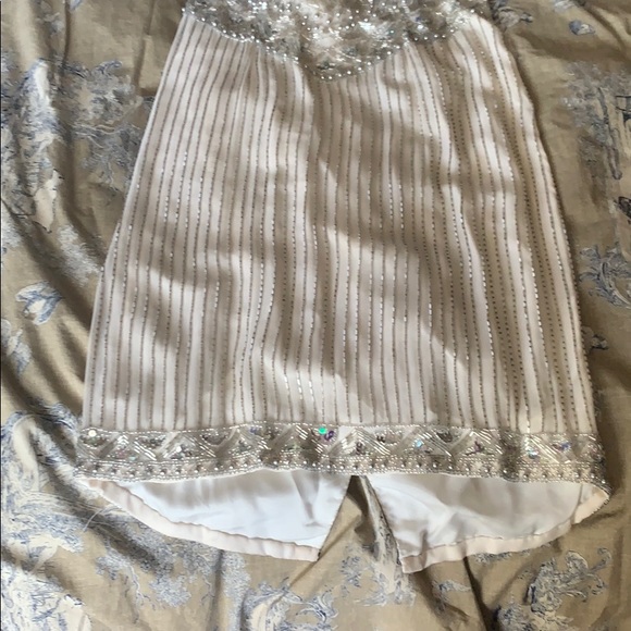 Vintage beaded halter cocktail dress - Picture 4 of 9